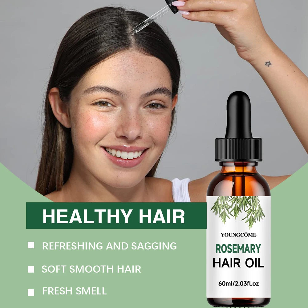 Rosemary Hair Growth Oil – Organic, Natural & Certified | For Women | YOUNGCOME