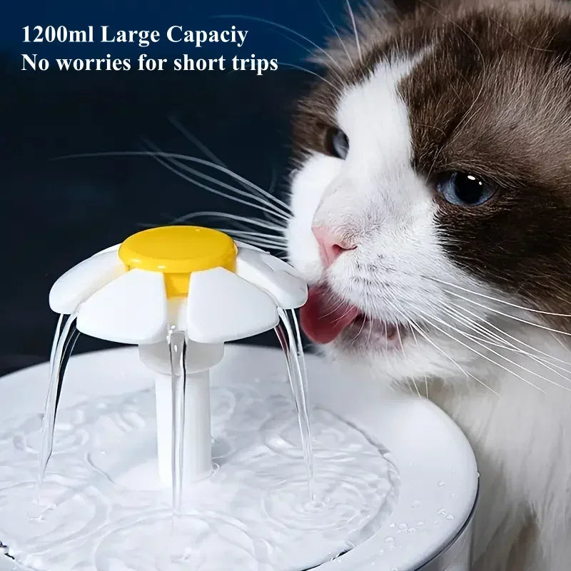 Silent USB Cat Water Fountain, 1.2L