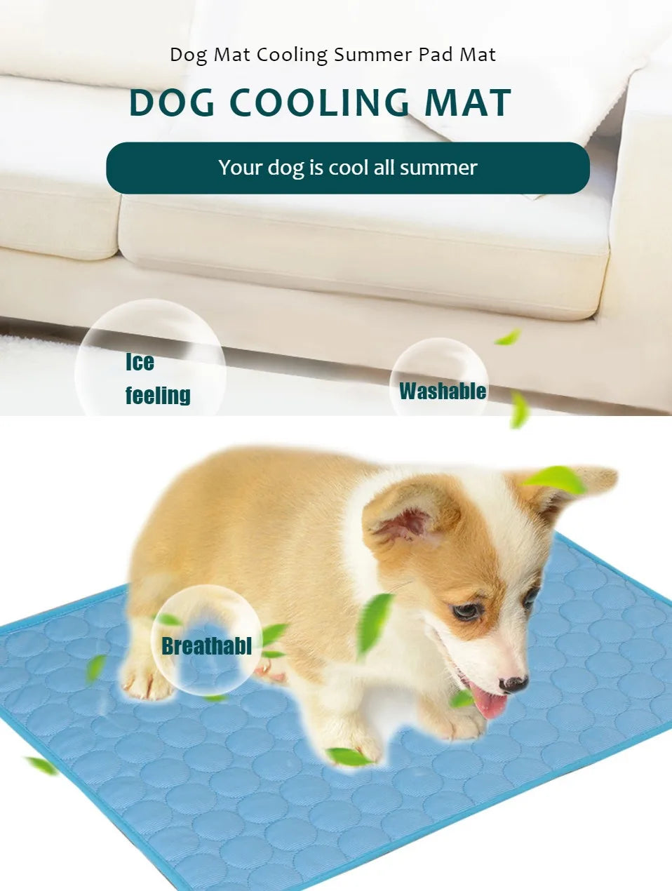Self-Cooling Gel Mat for Dogs & Cats