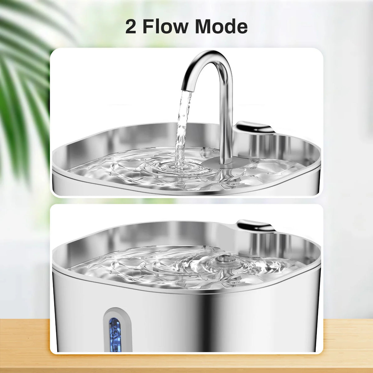 Stainless Steel Pet Water Fountain, 2.2L